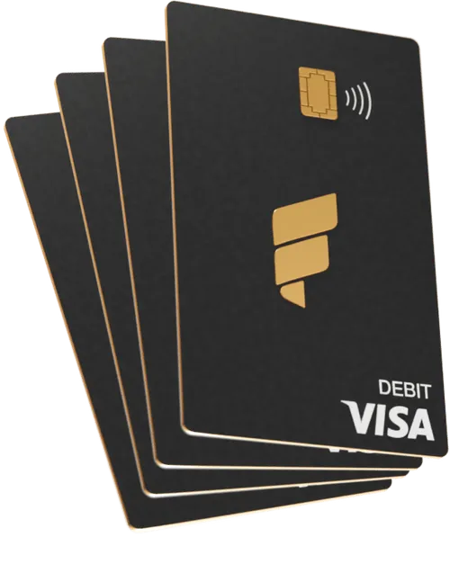 A stack of Fold's Visa cards