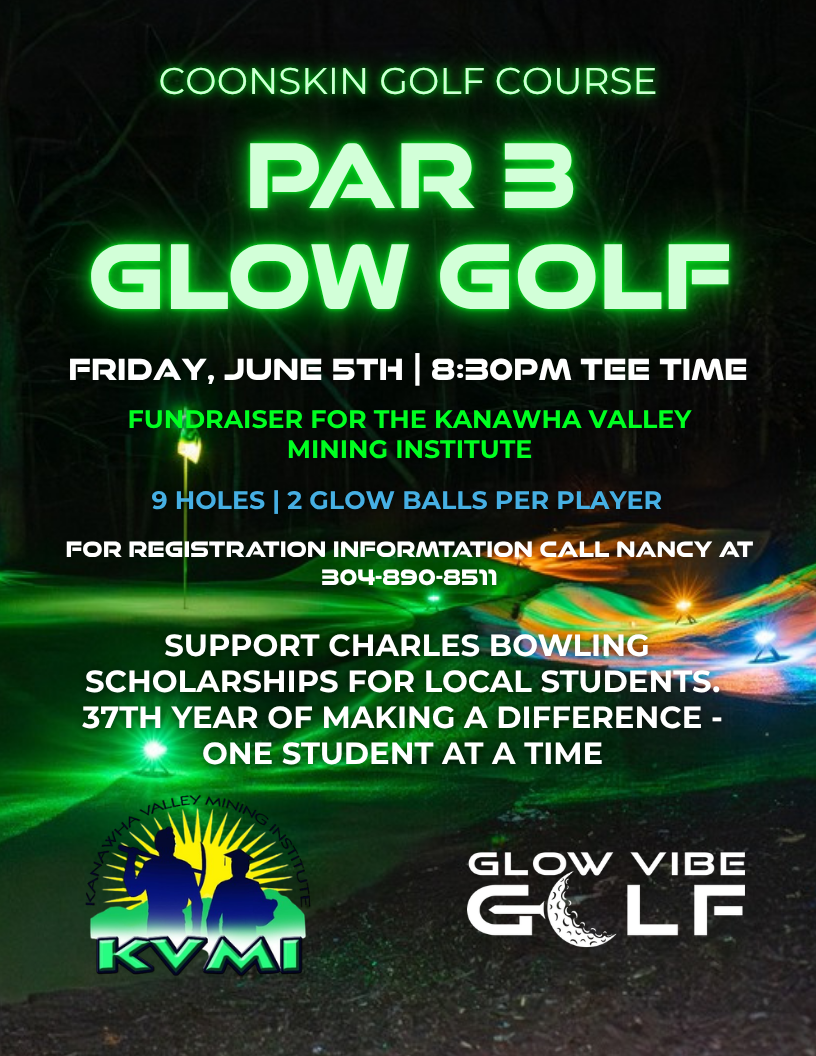 KVMI Par 3 Glow Golf event flyer