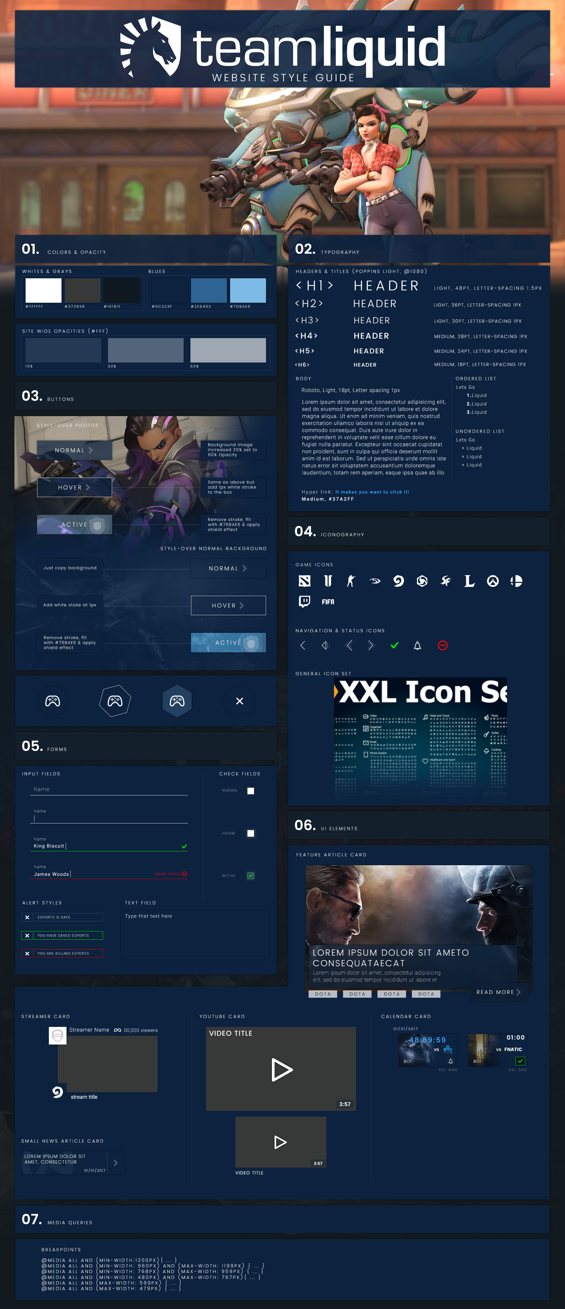Team Liquid Website Style Guide