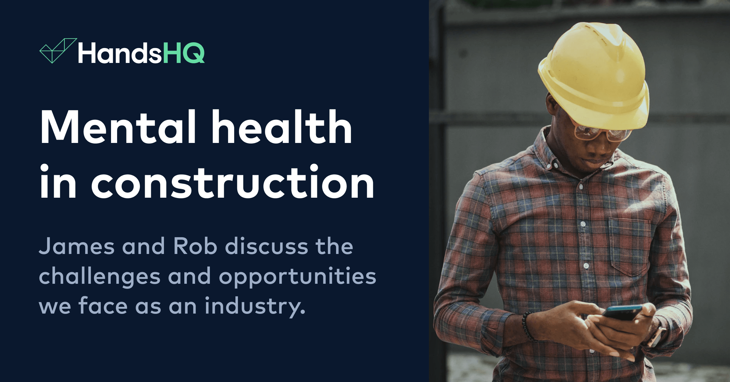 Mental health in construction - Challenges and opportunities