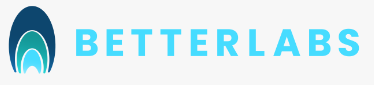 BetterLabs logo with stylized blue and white arch design to the left of the text.