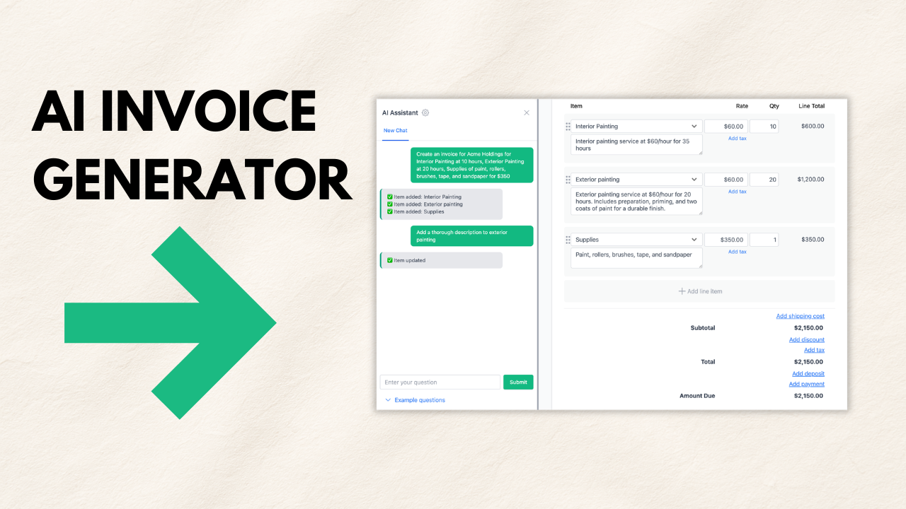 Ai Invoice Generator Overview Invoicer.ai