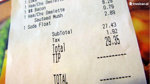How to Make a Restaurant Receipt
