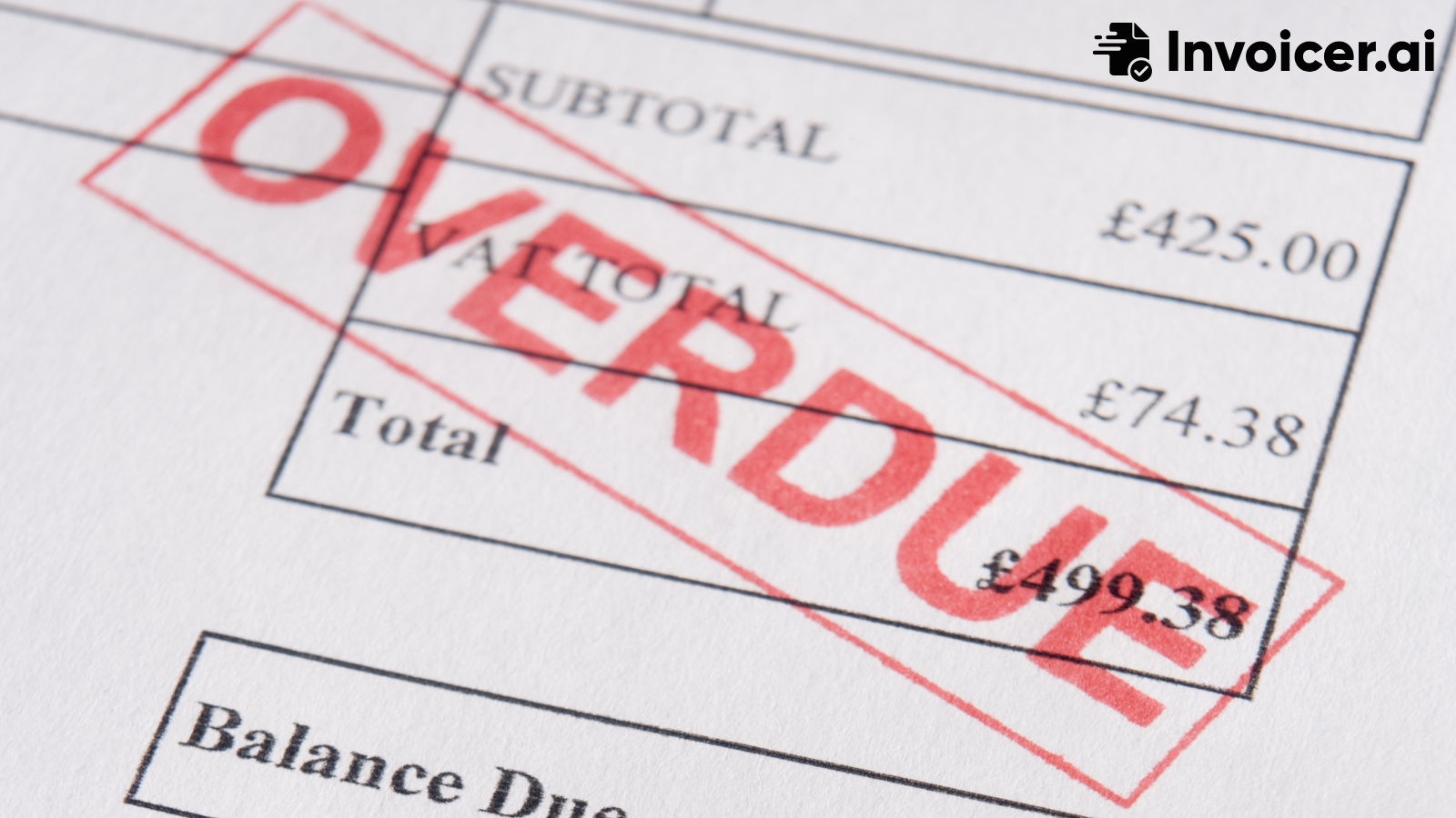 A person filling in an invoice with a calculator in the foreground