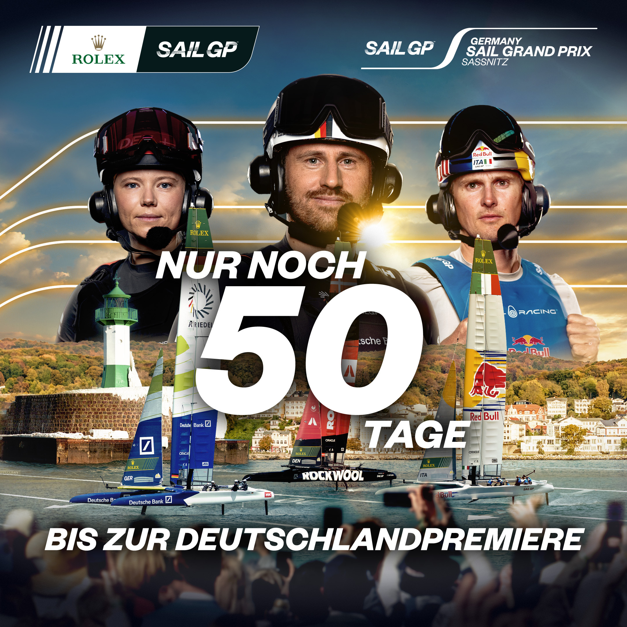 50 Tage vor Deutschland- premiere: SailGP erhöht das Ticketkontingent für Rennwochenende in Sassnitz