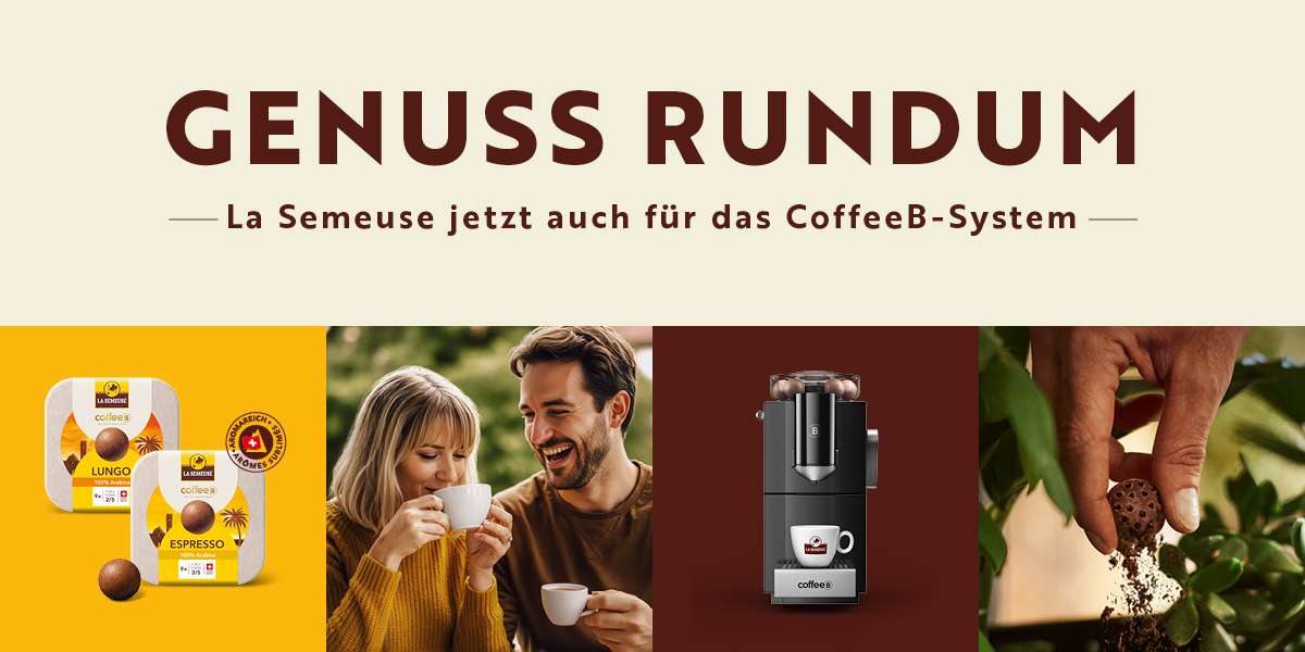 Neuer Kaffeegenuss:  La Semeuse jetzt auch für das CoffeeB-System