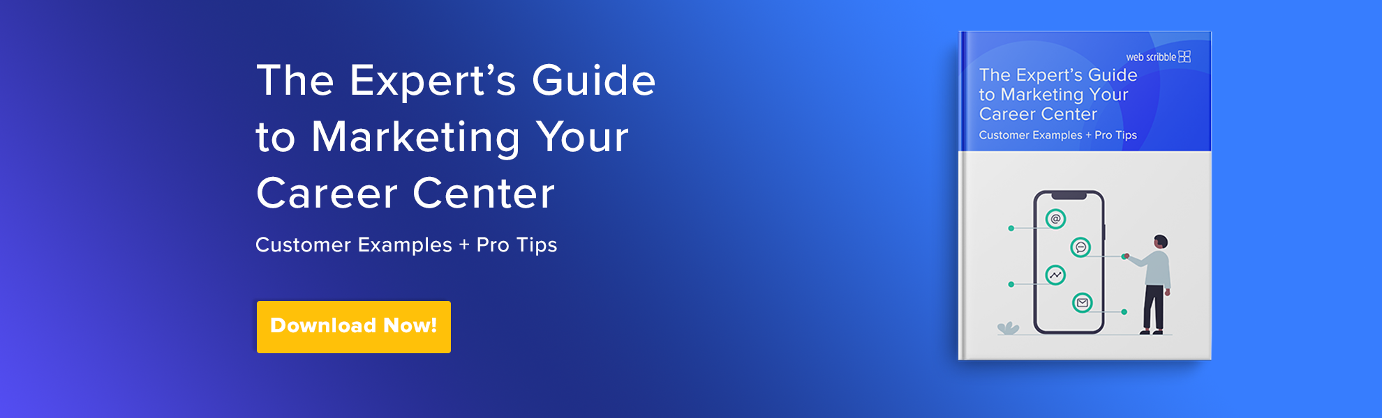 The Expert's guide to marketing your career center eBook promotional banner