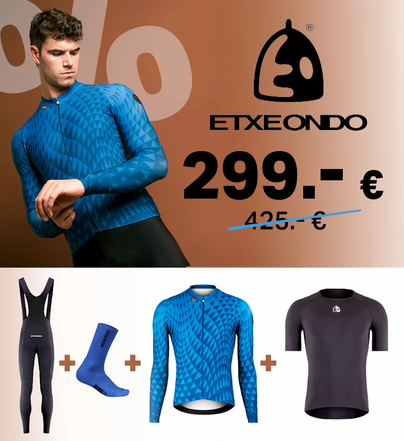 Mobiles Aktions Banner für ein Set von Etxeondo