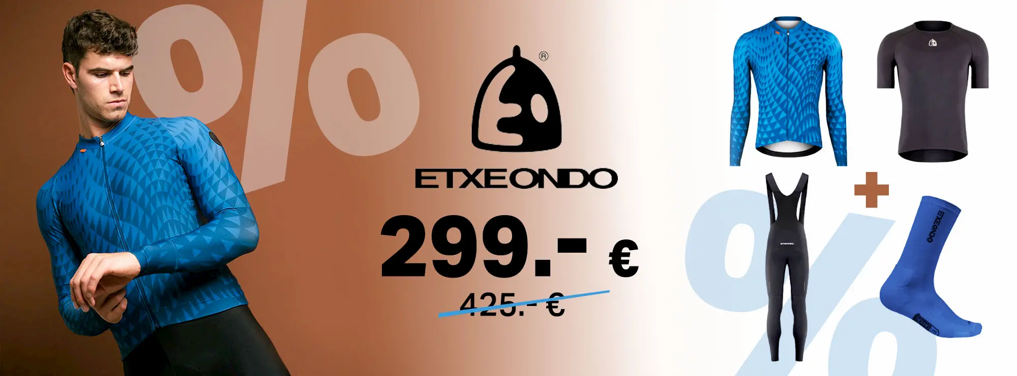 Aktions Banner für ein Set von Etxeondo