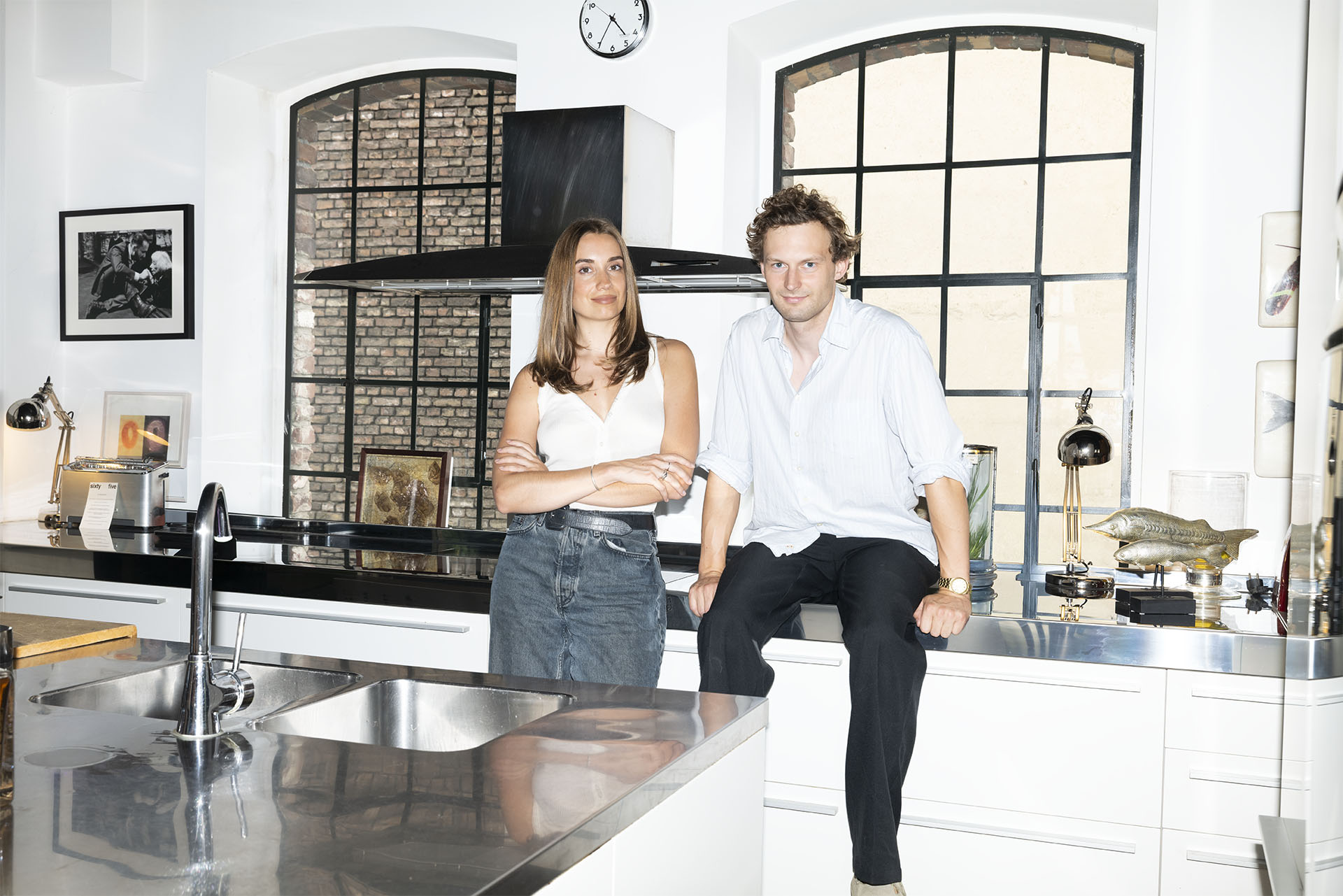 Teresa Müller und Leon Böhm, Teambild in der Küche