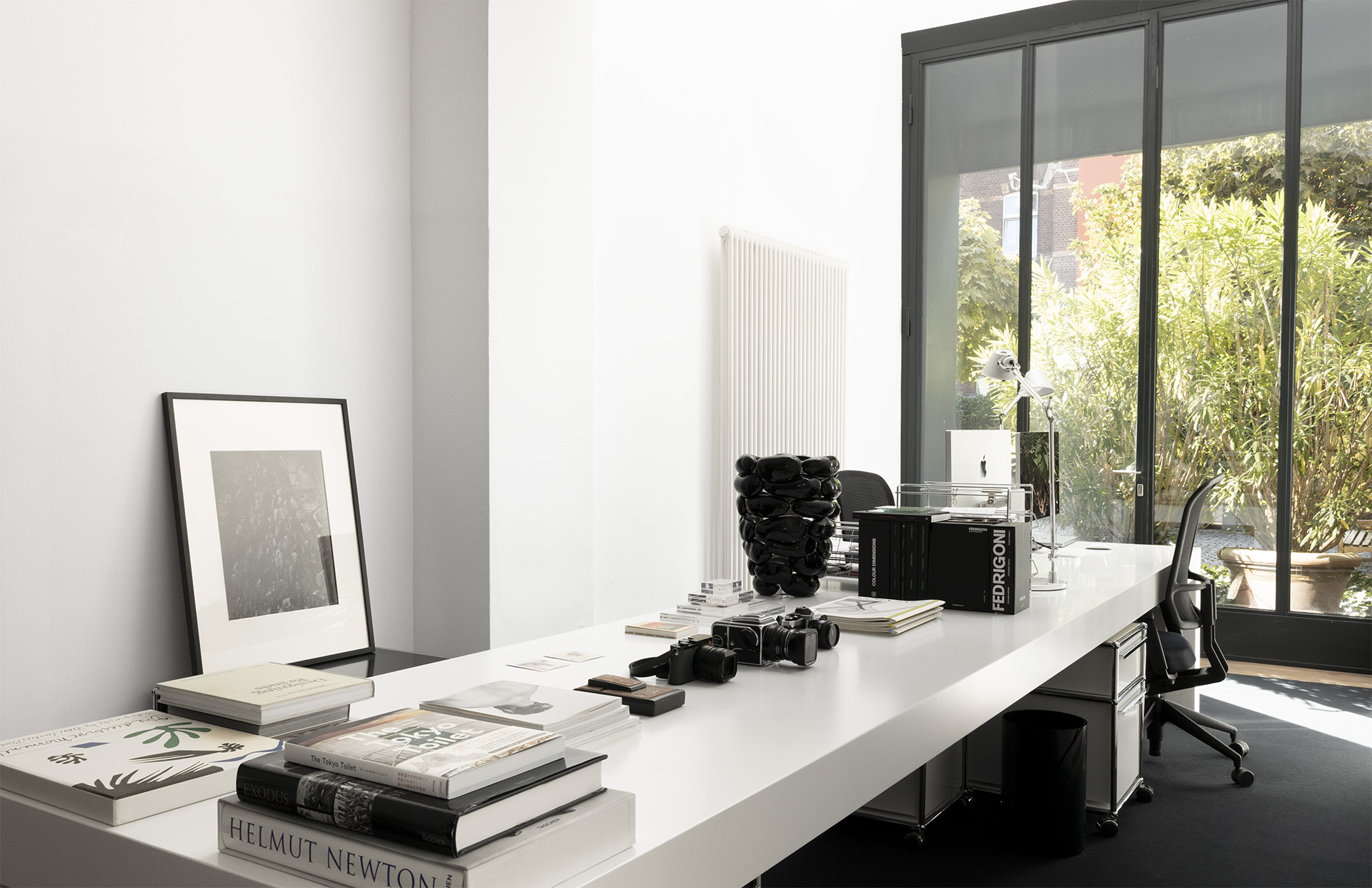 Totale Ansicht von Büro, leeres Büro