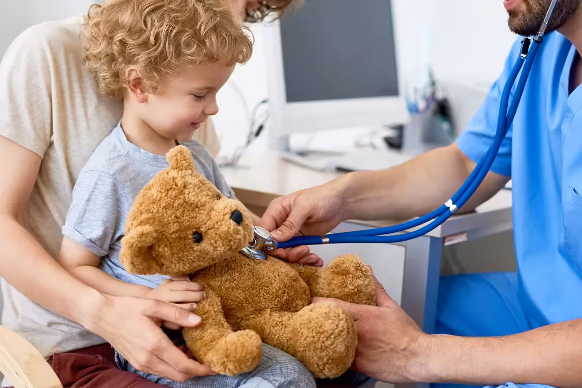 Mother and Child in Paediatric Office