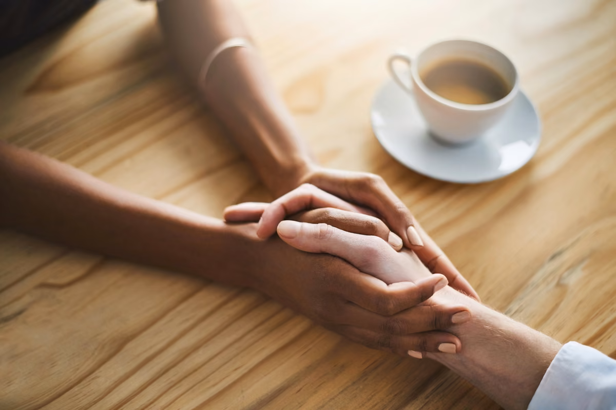 Family reviewing outstanding debts and paperwork after a bereavement