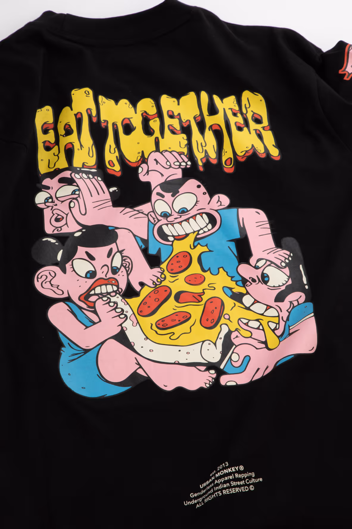 eat together Tshirt closeup
