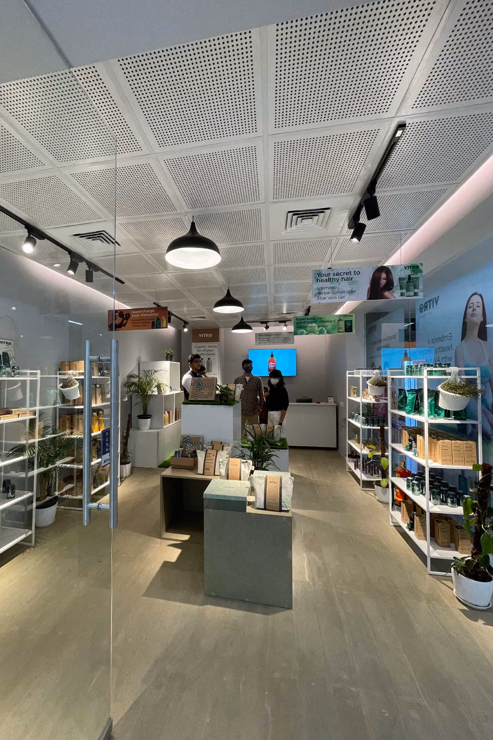 vitro store from the back