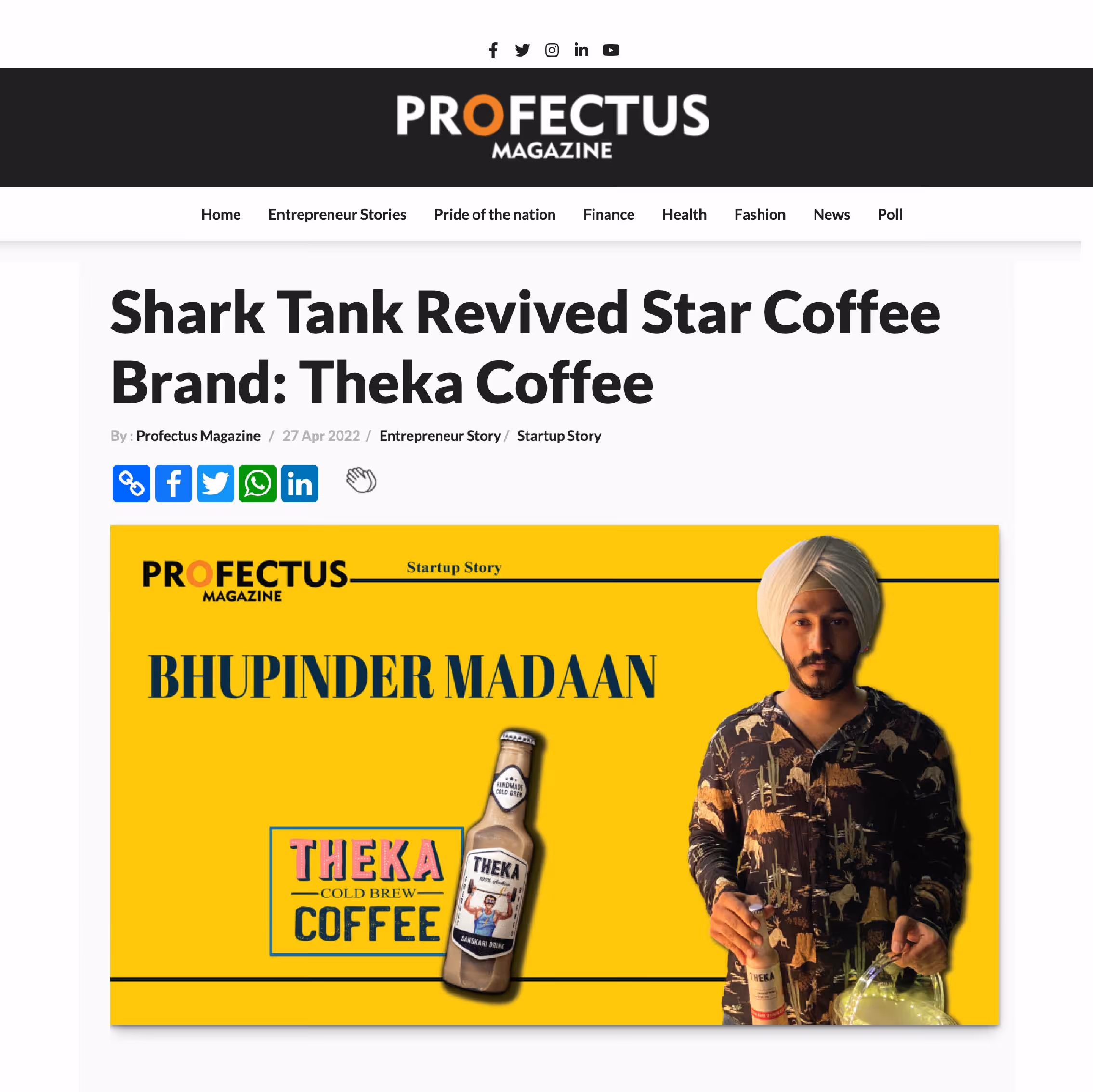 Theka in the news