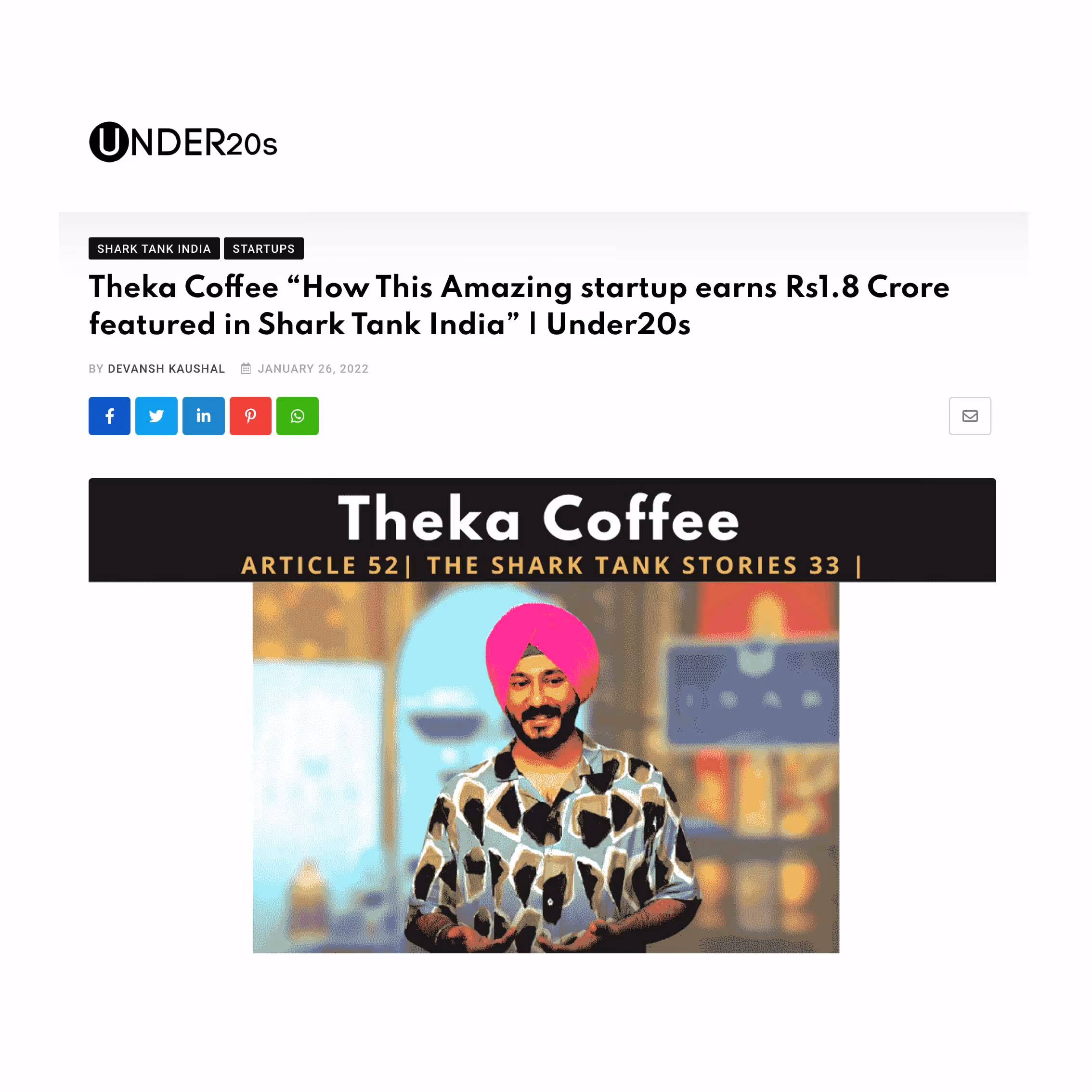 Theka in the news
