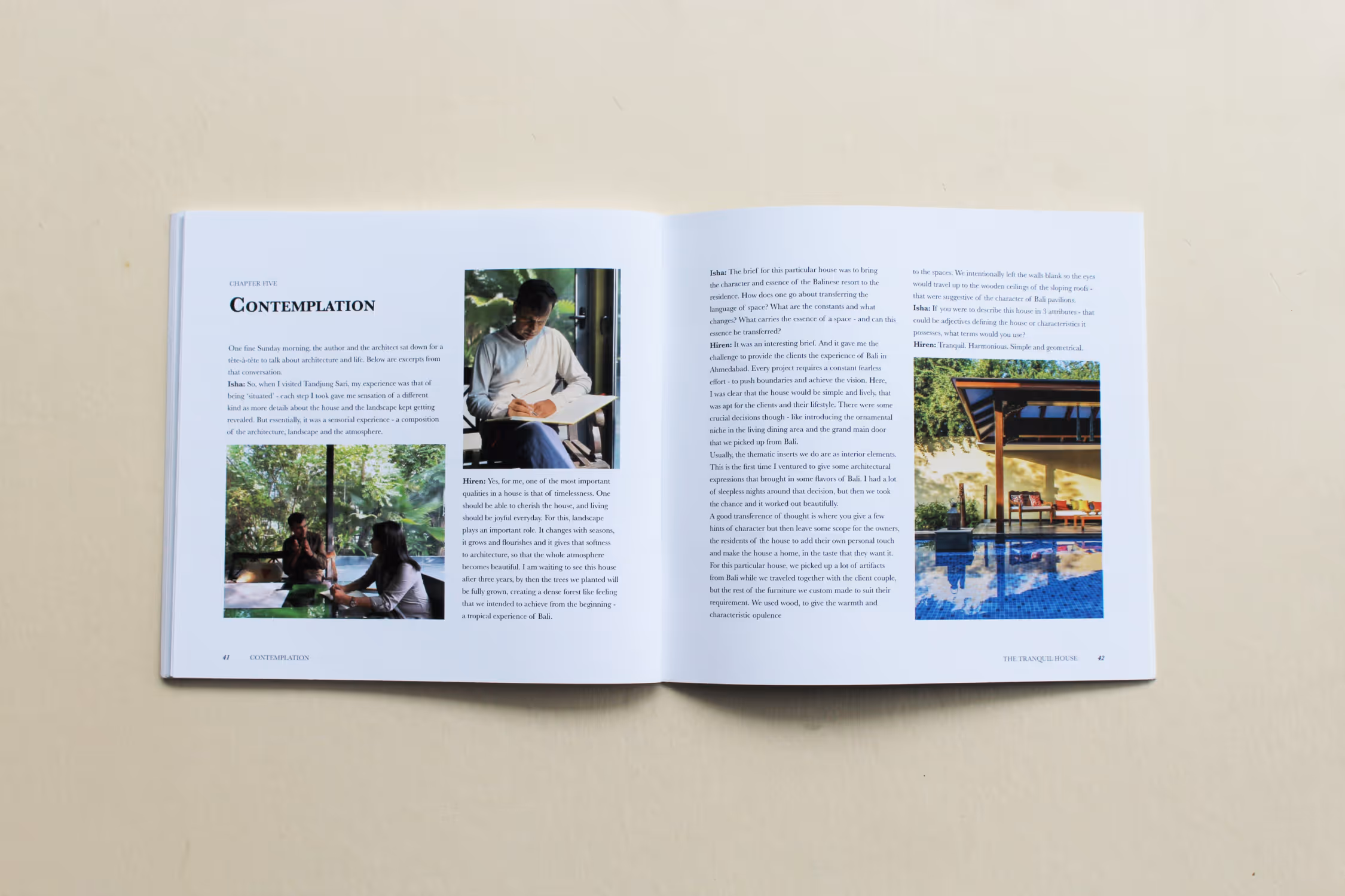 pages showing images of the house