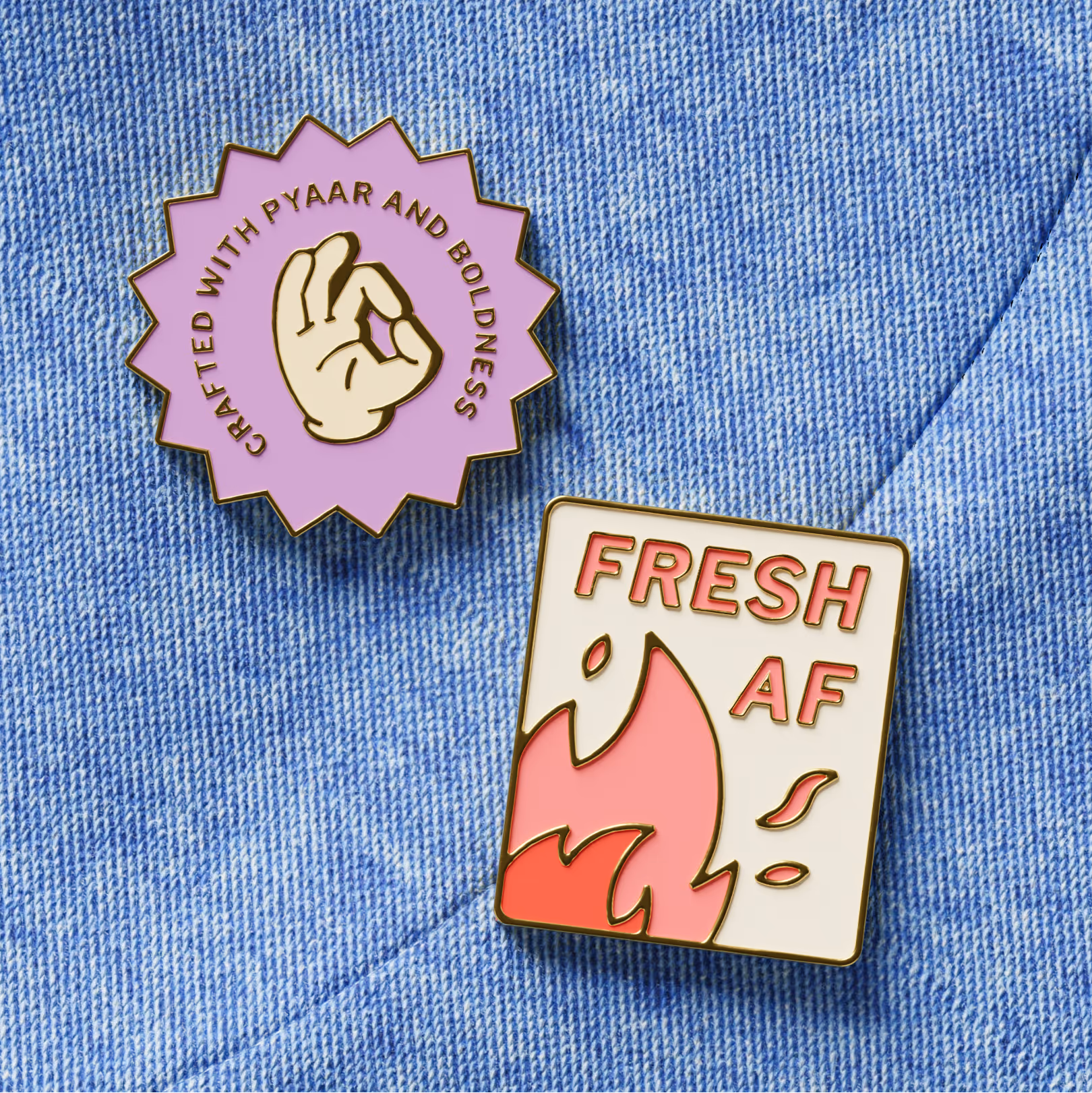 Theka coffee lapel pins