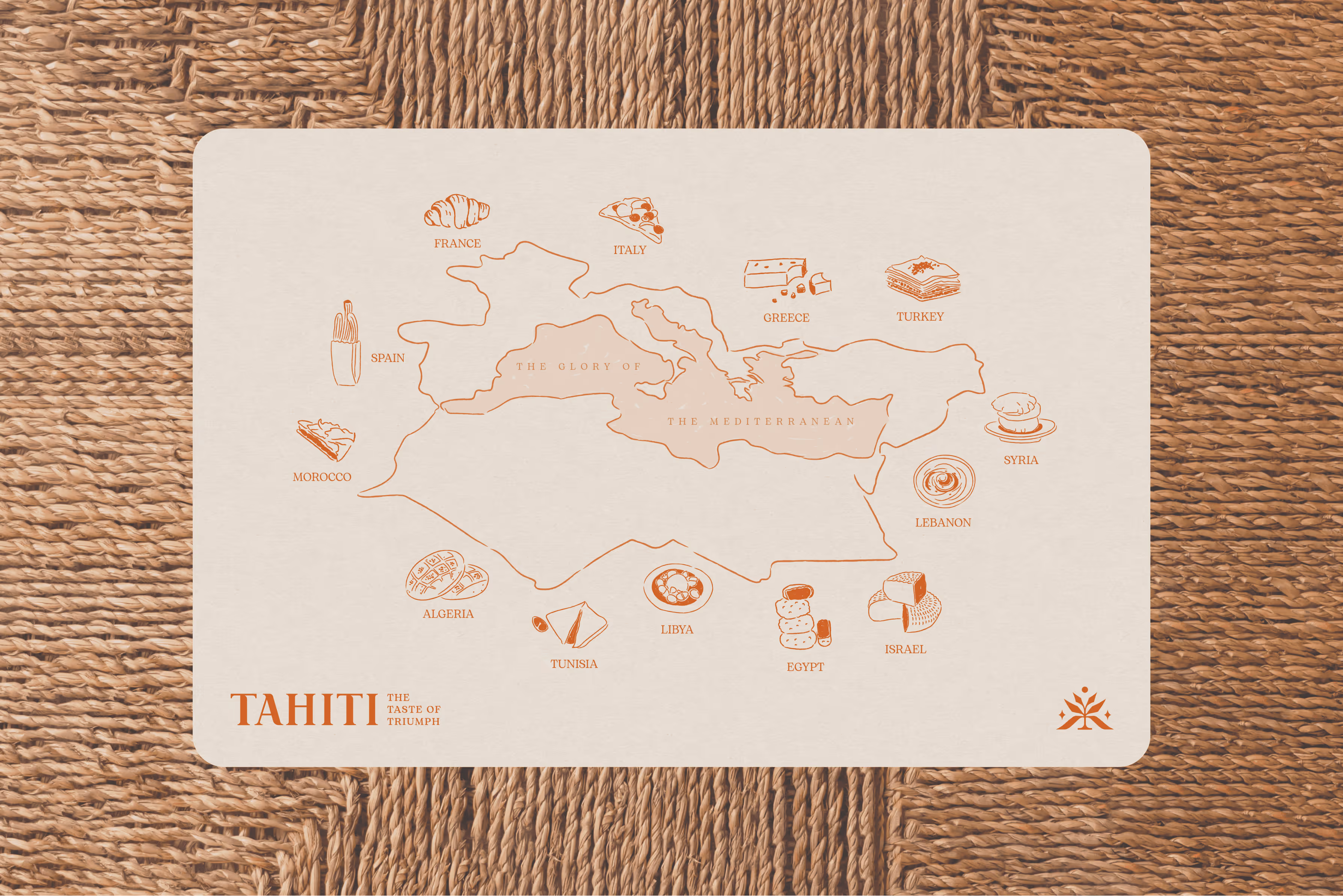 tahiti table mat