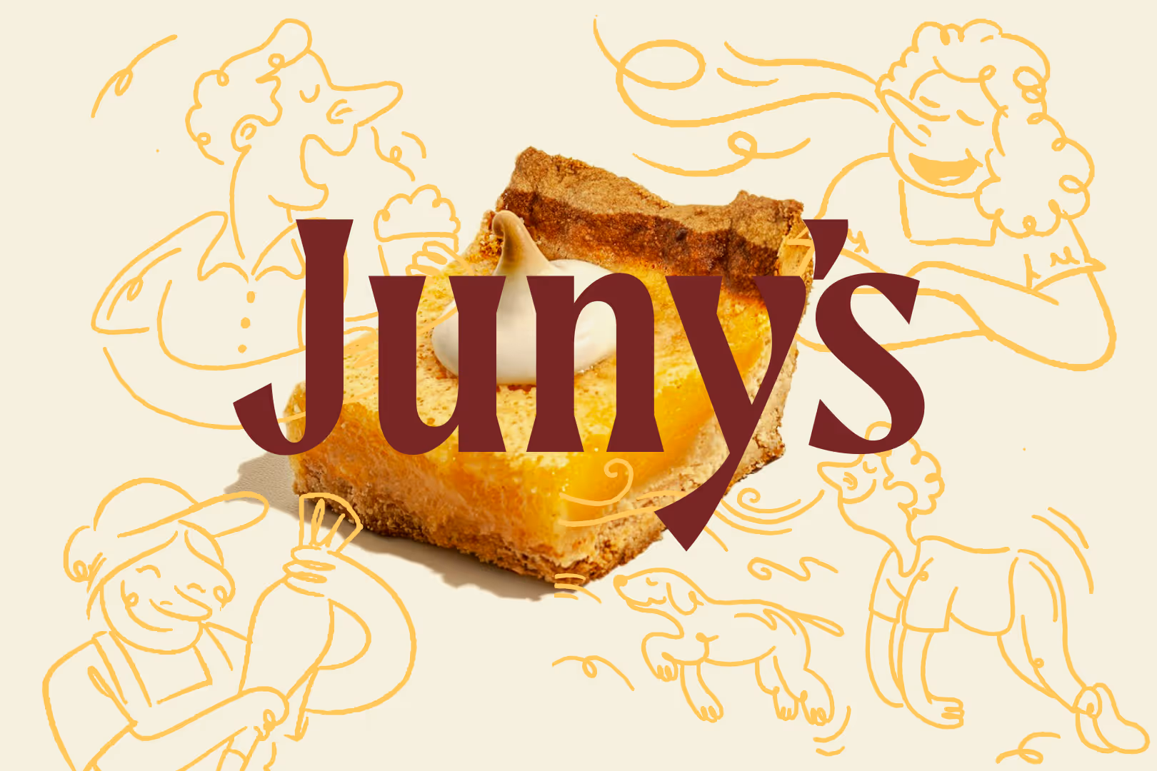 Juny's logo and illustrations