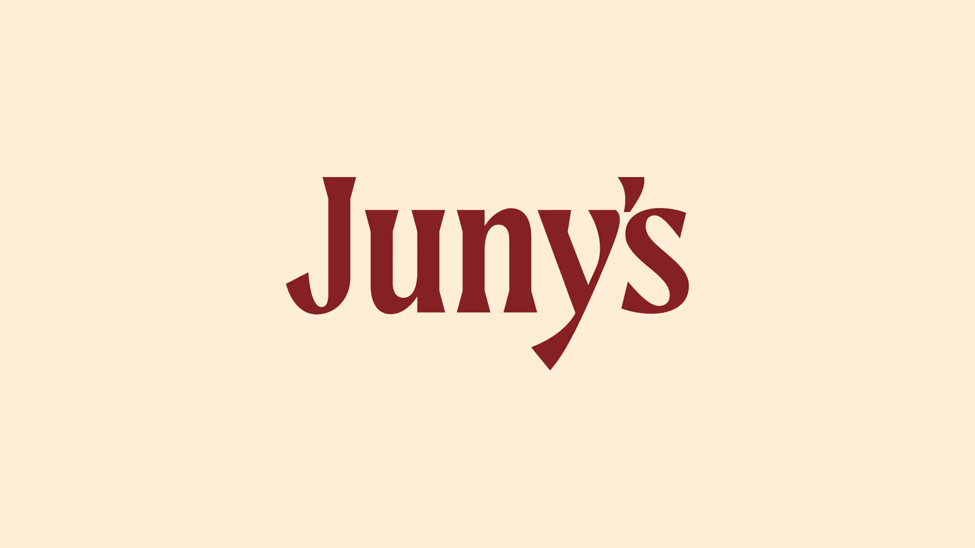 Junys logotype sorted type