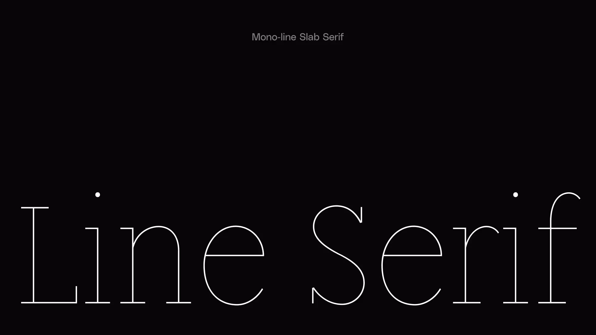 line serif typeface
