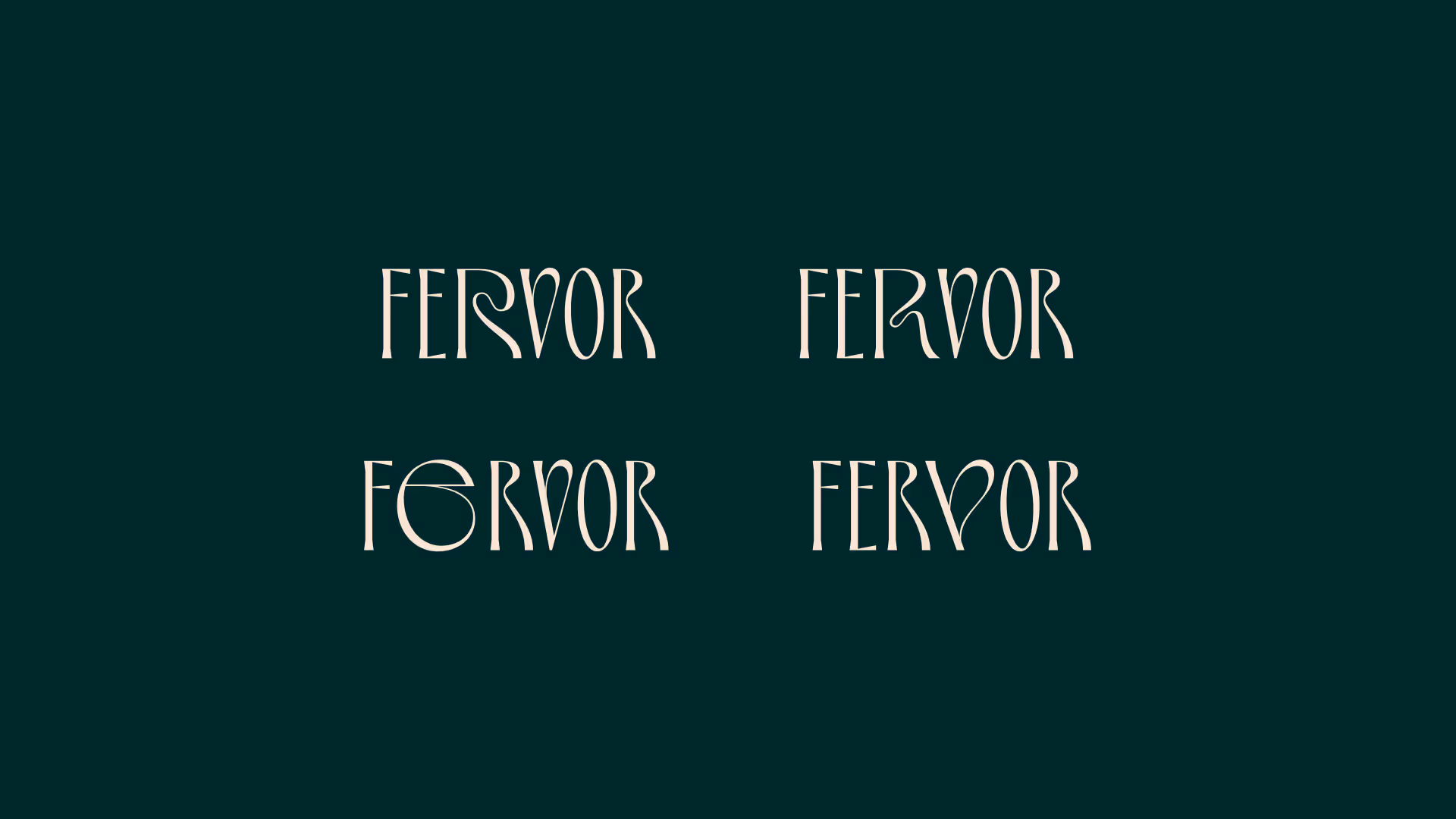 fervor logotype variants