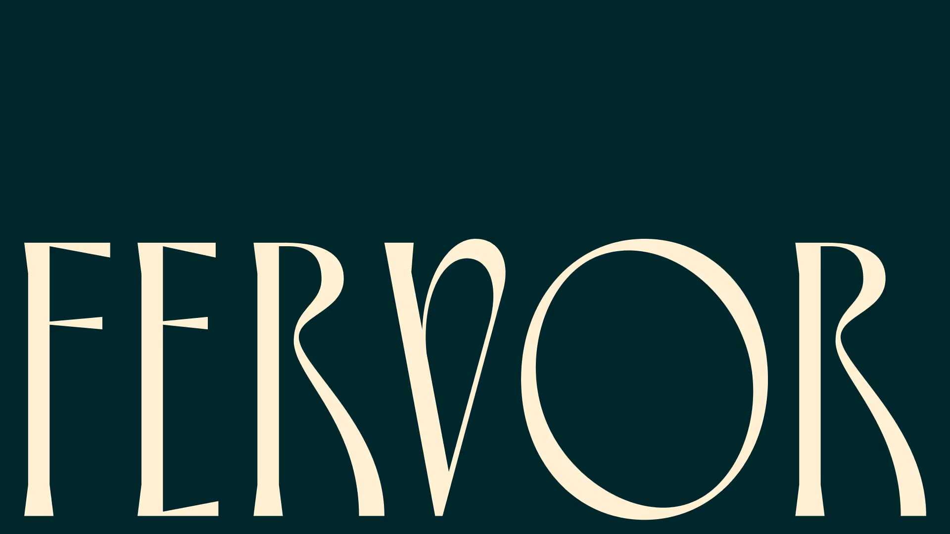 fervor logo type design