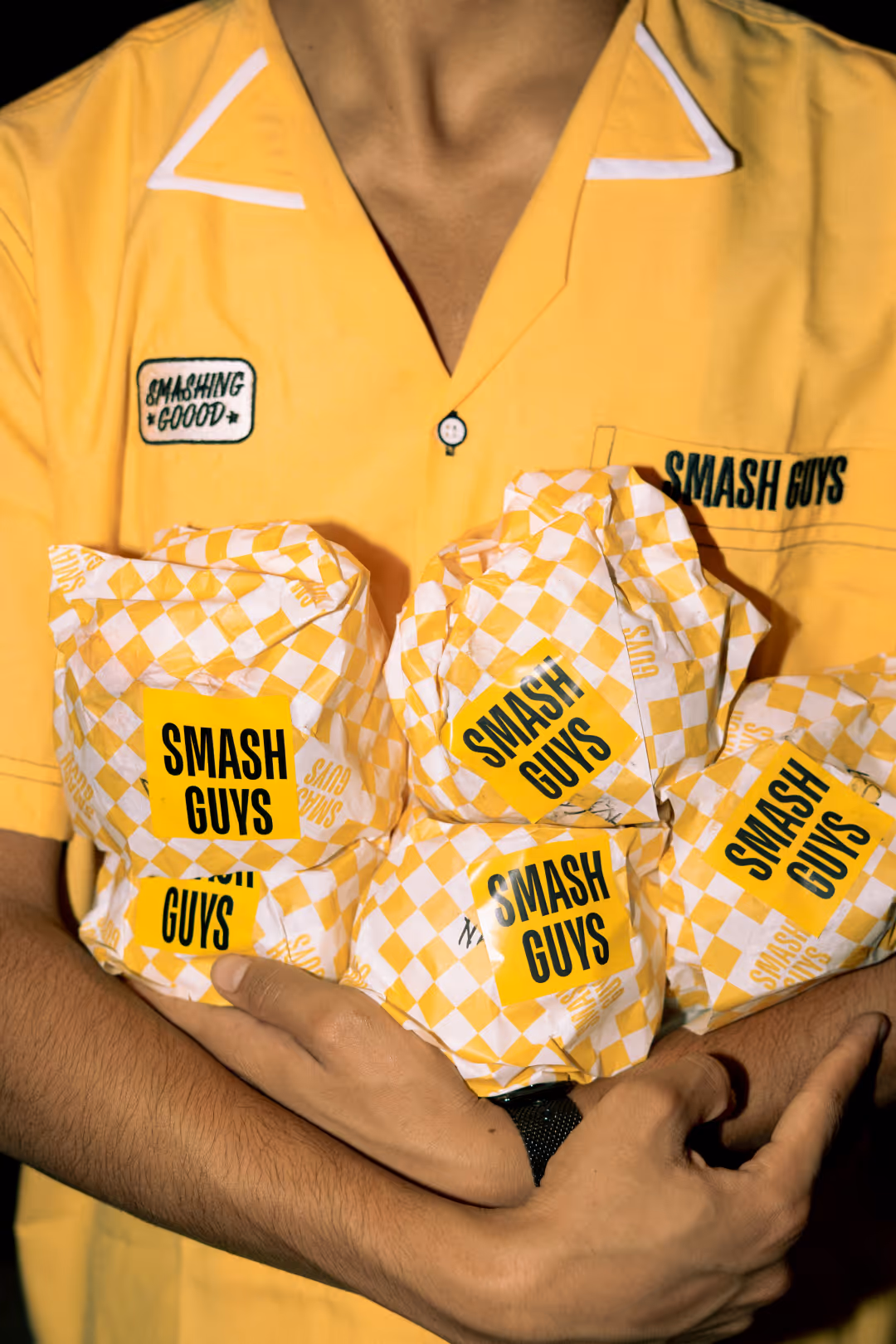 smash guys burger diner inspired branding