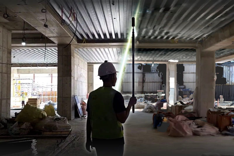 3d scanning of a construction site