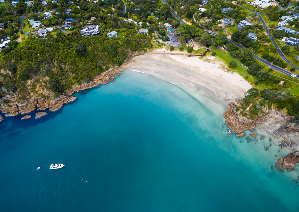 Waiheke Island seen from above