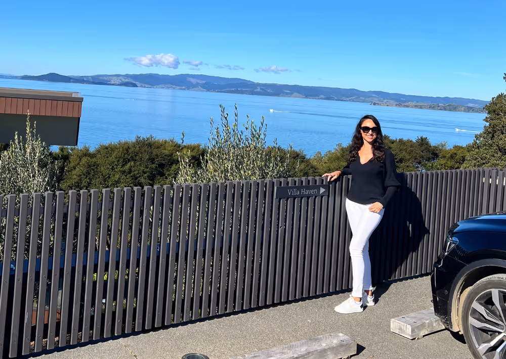 Stunning ocean view from Omana's car park