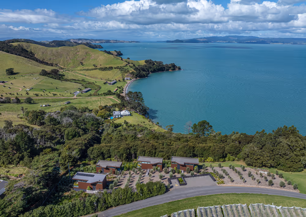 An aerial view of Omana