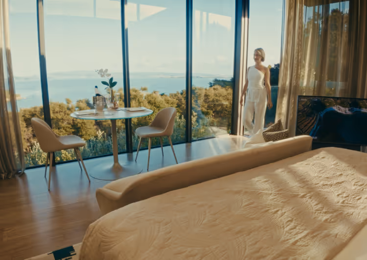Omana villa with the ocean as the backdrop