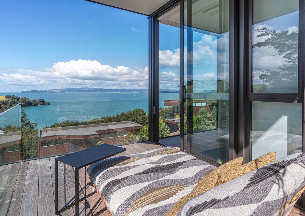 Ocean view accommodation on Waiheke Island
