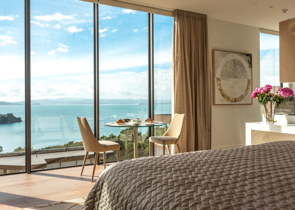 Omana's private beach villas offer stunning ocean views