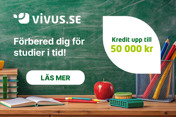 Förbered dig för studier i tid!