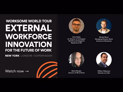 External Workforce Innovation Panel — World Tour, New York