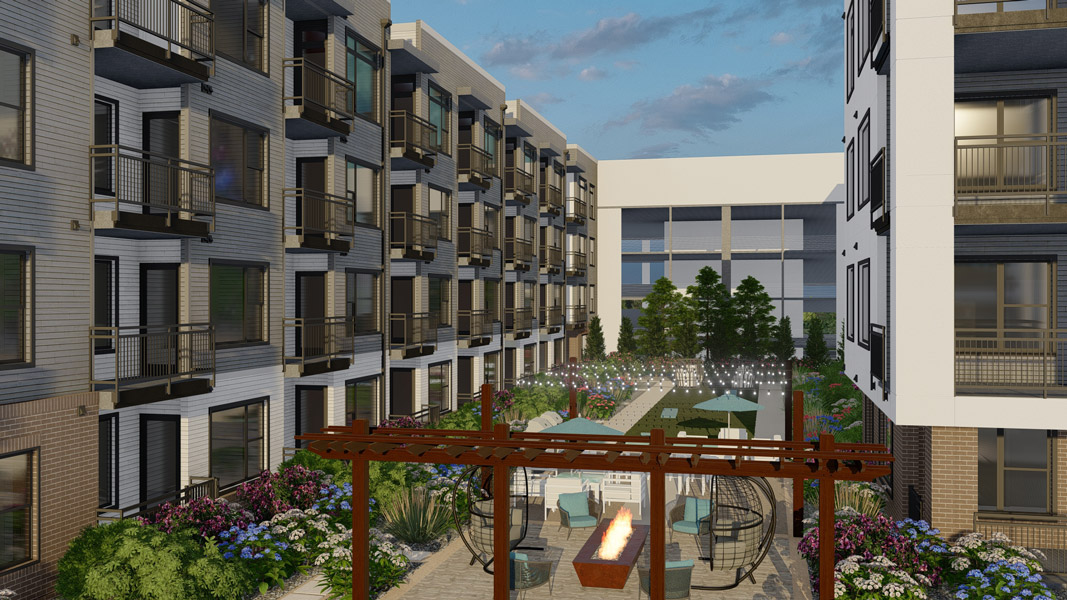Courtyard at The Easley
