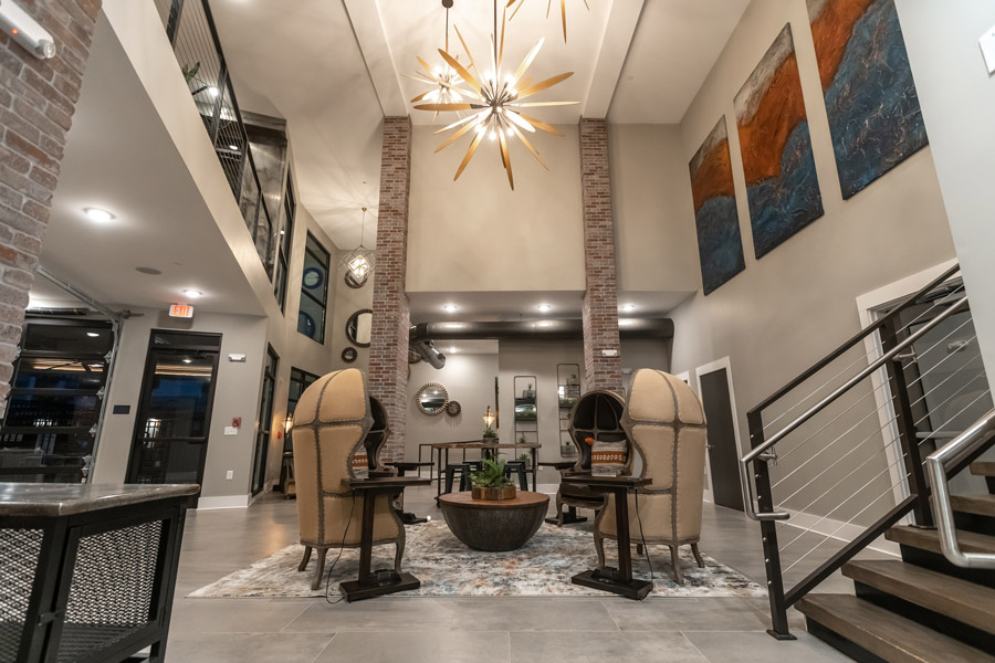 Residence interior at West End Station