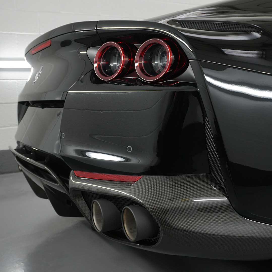 The rear of a supercar