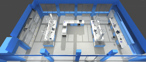 Strategy meeting at table with graphs