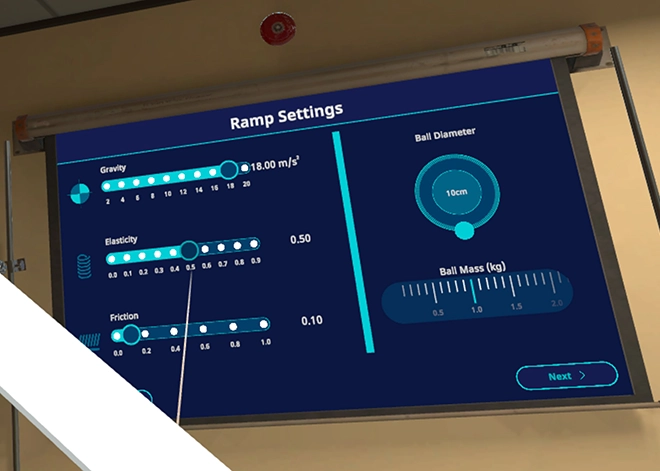 Doctors wearing VR headsets outside