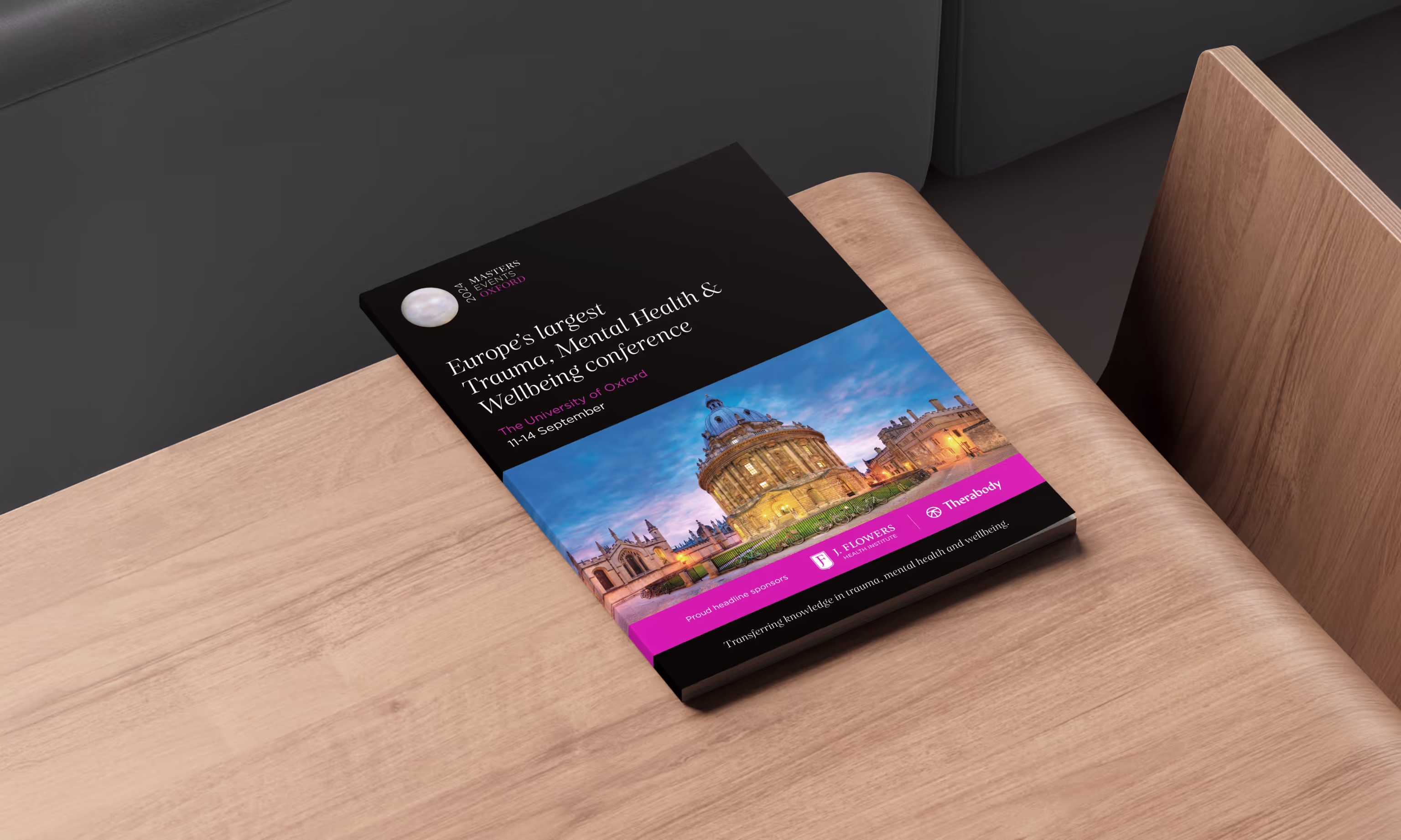 Brochure For Europe's Largest Trauma, Mental Health & Wellbeing Conference.