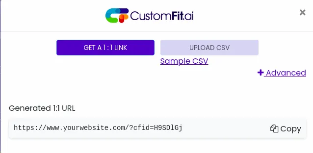 Generate Customized link