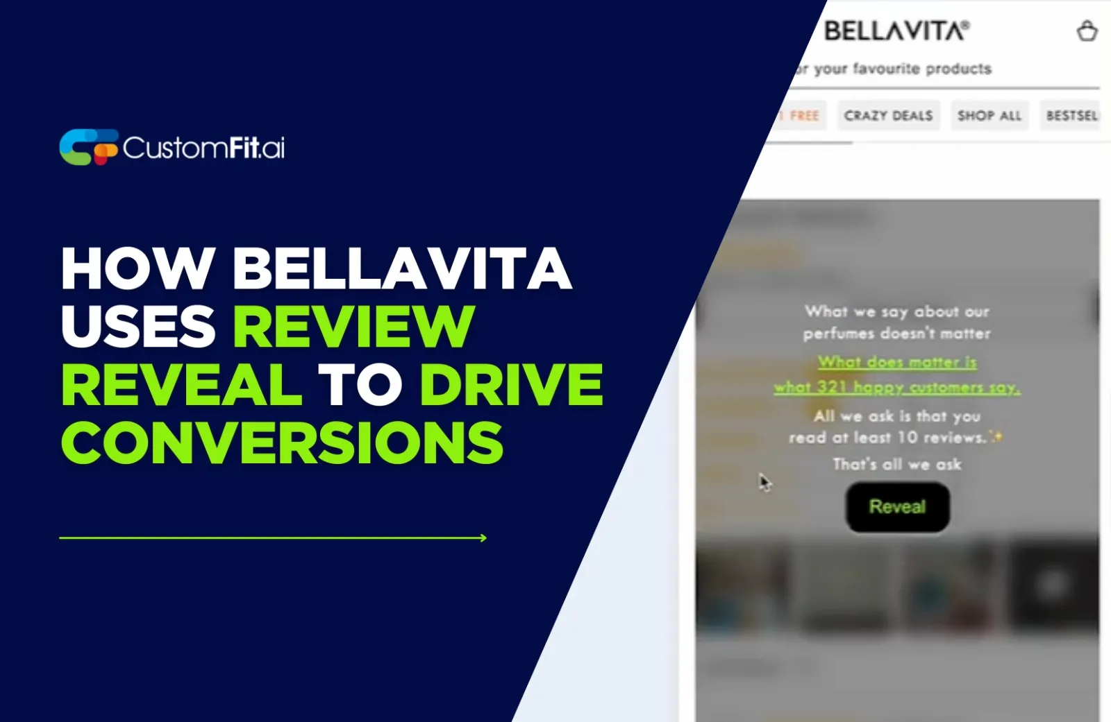 how bellavitta uses review reveal to drive conversions
