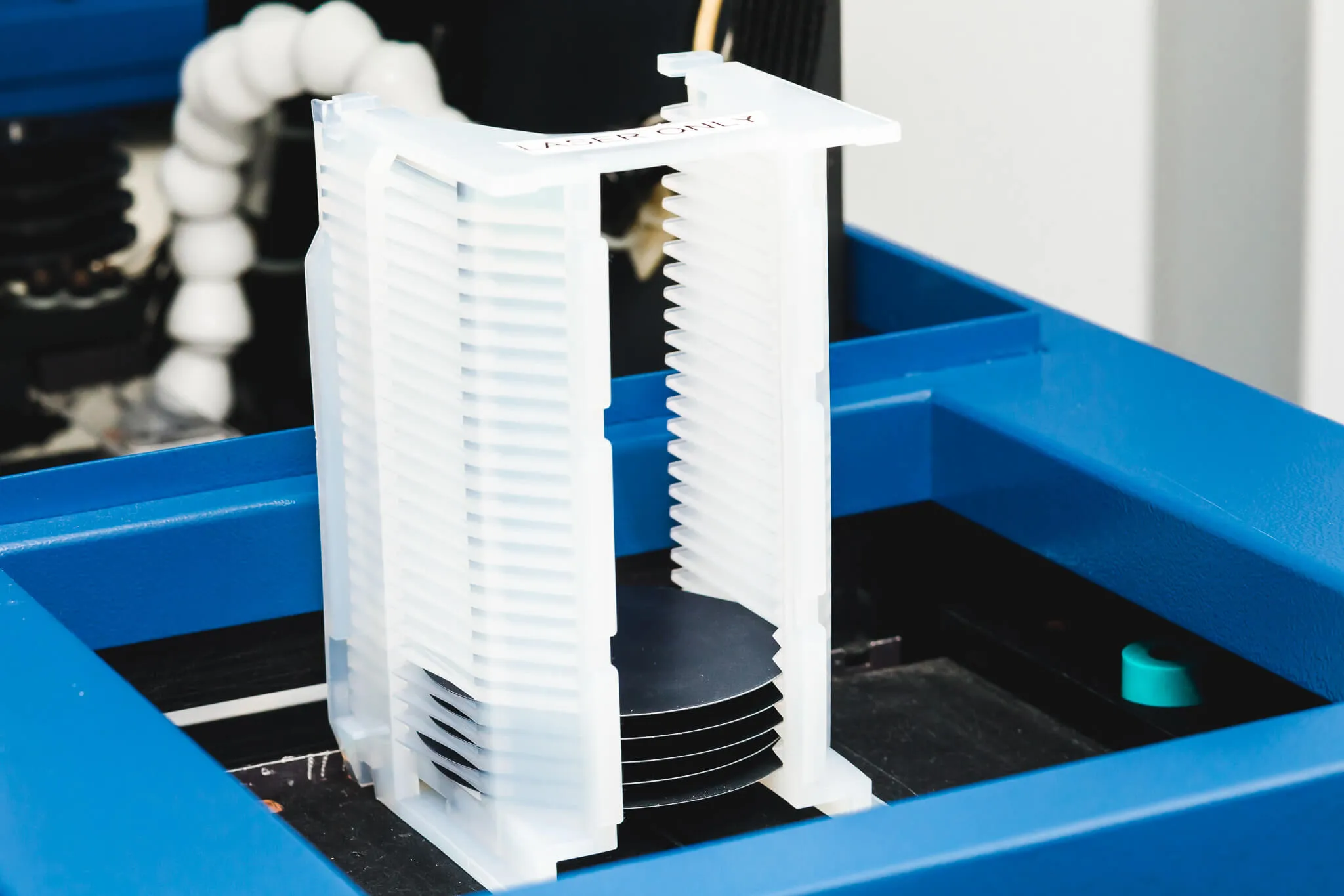 Silicon Wafer ready to be engraved.