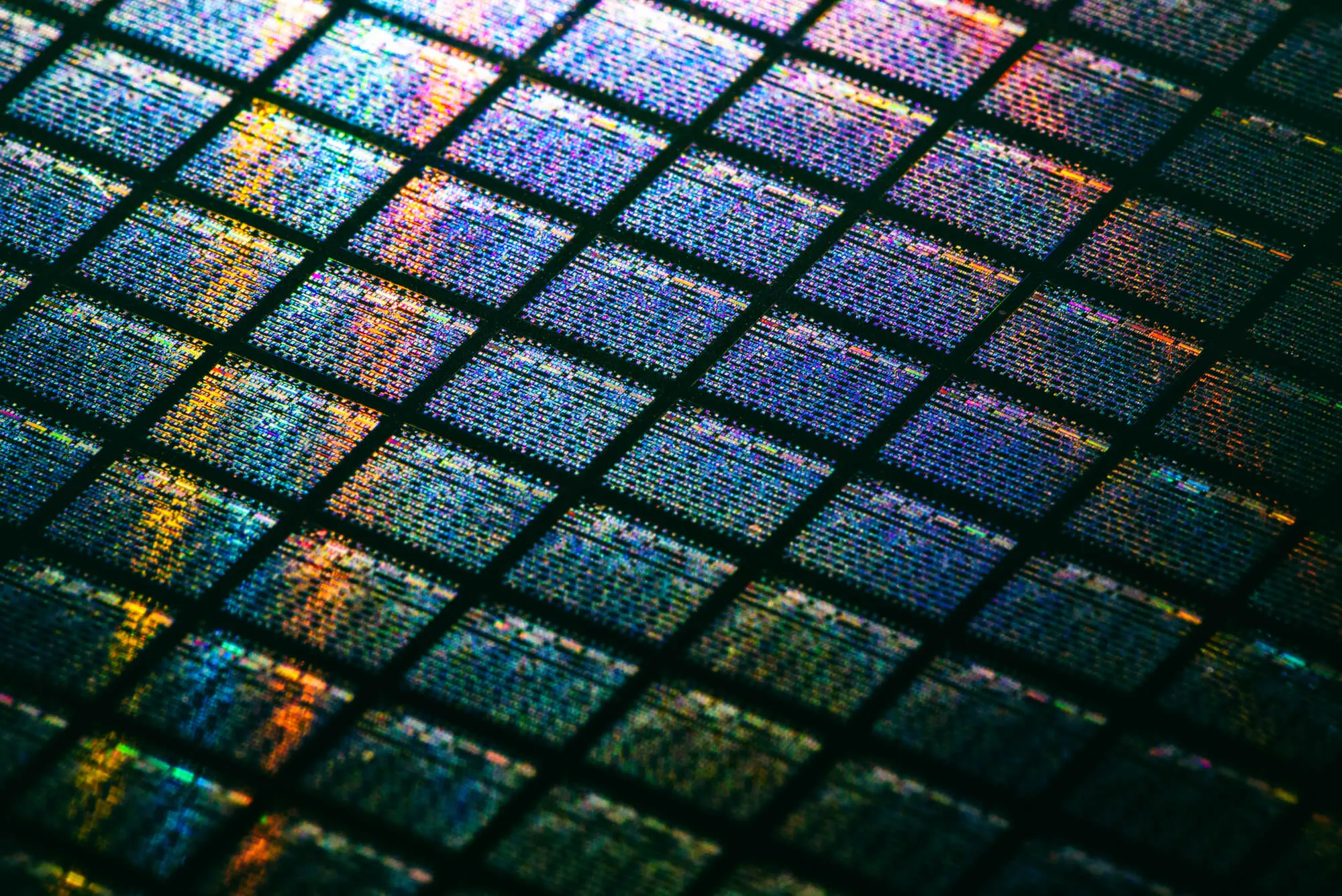 close-up of FZ wafer 