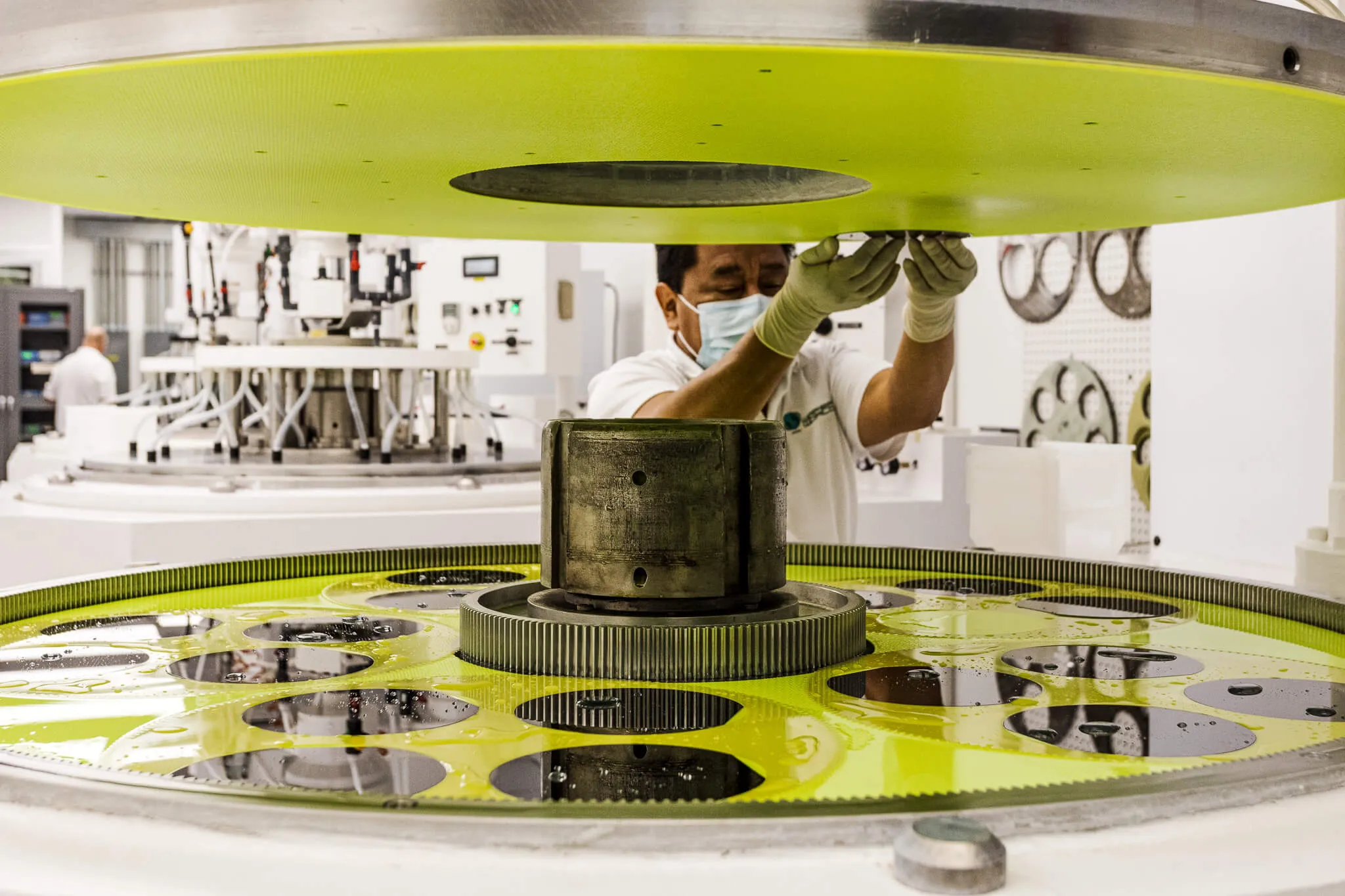 silicon wafer rough polish room